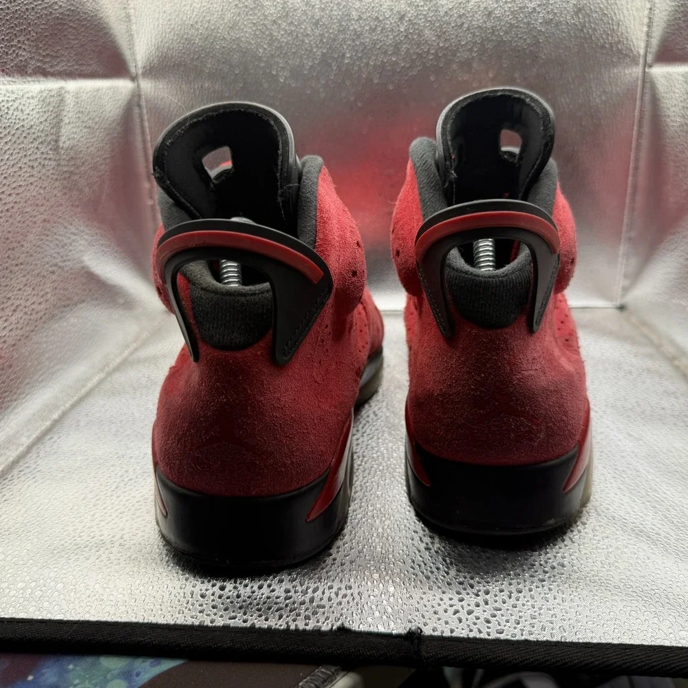 Size 8 Jordan 6 Retro Toro Bravo Red Mens Lace Up Sneaker‎ Shoes CT8529-600